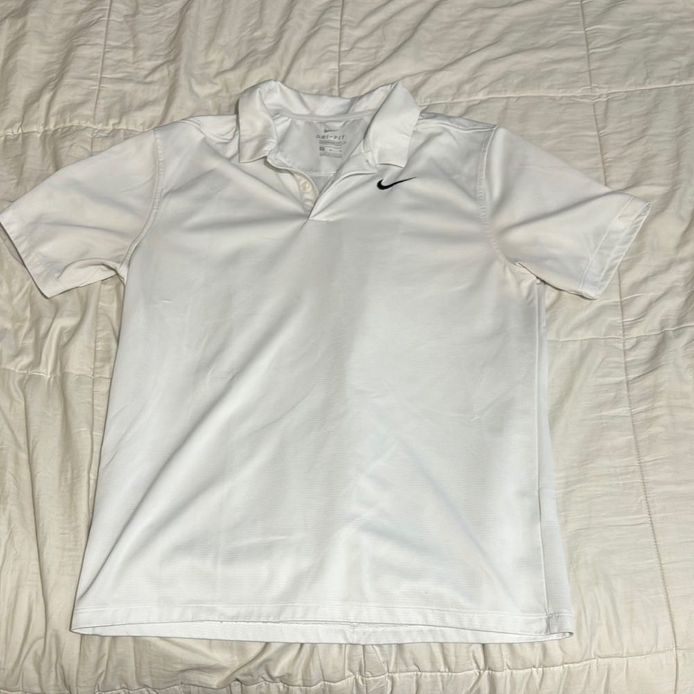 Nike Men's White Polo Shirt